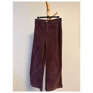 Rolla's Burgundy Corduroy Pants Wide Leg